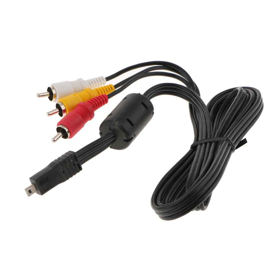 For Nikon Camera AV Cable Audio Video Cord EG-CP16 TV RCA Adapter Wire Lead 1.2m/4ft Extra Length