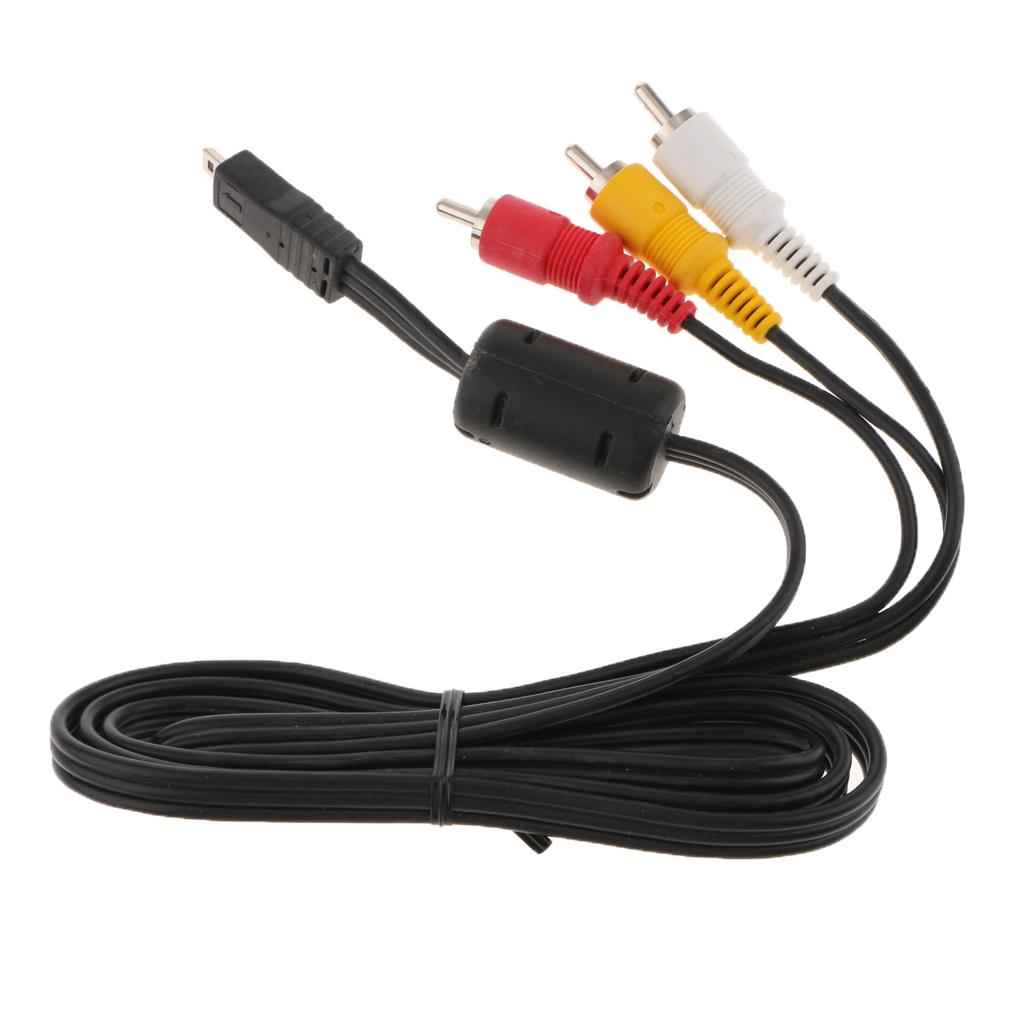 For Nikon Camera AV Cable Audio Video Cord EG-CP16 TV RCA Adapter Wire Lead 1.2m/4ft Extra Length