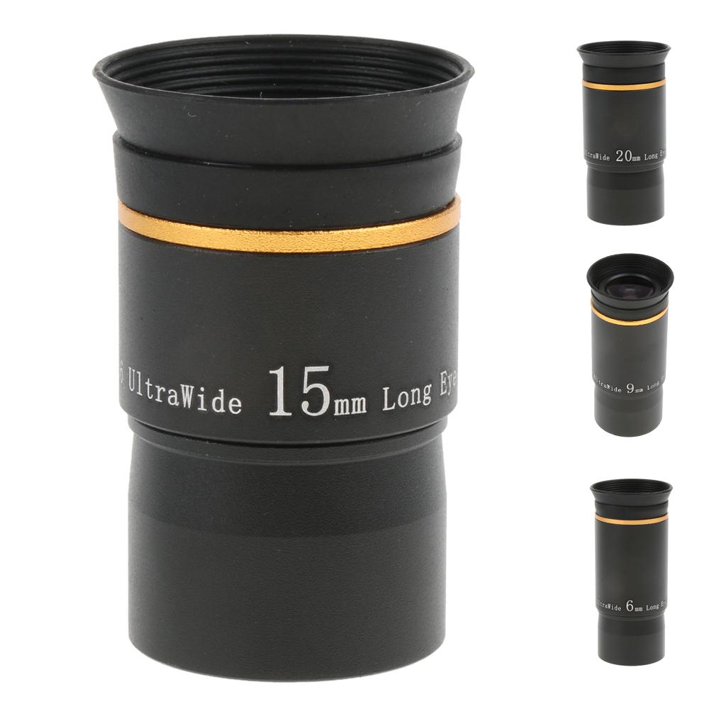 1.25 Astronomy Telescope Eyepiece Lens Wide Angle 66 Degree Deep Sky 15mm"