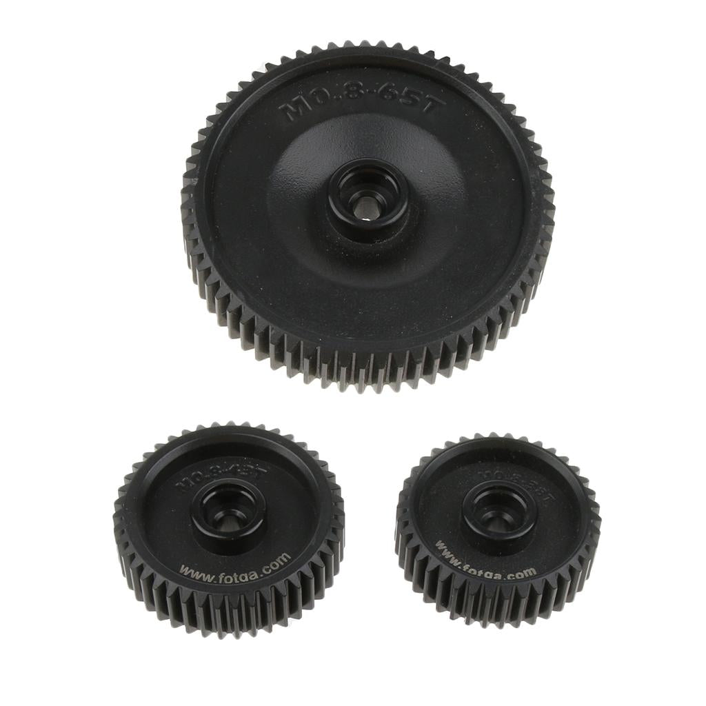 3Pcs Fotga Standard 38T 43T 65T 0.8 Mod Pitch Gear Set for DP500II S DP3000