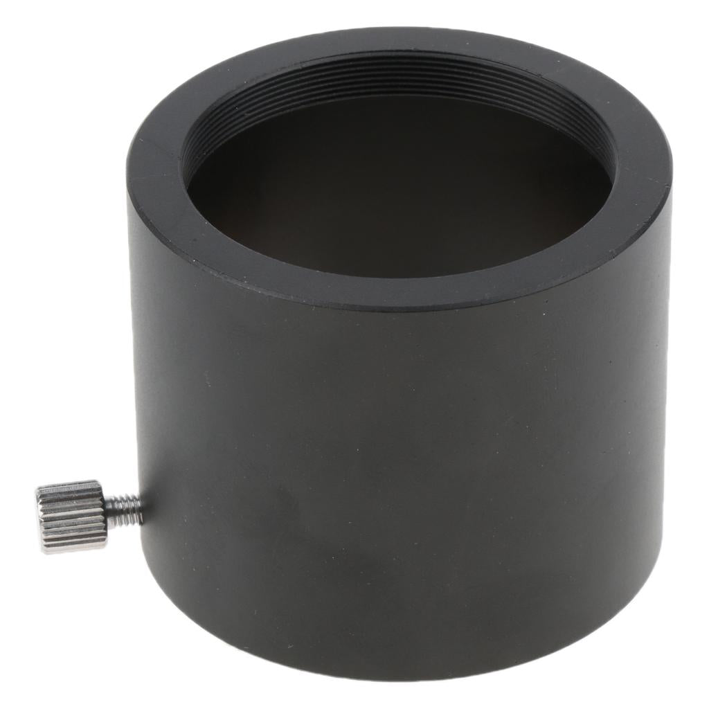 Universal T2 M48*0.75 to 2 Adapter w/ Thread for Telescope Eyepiece -Black"