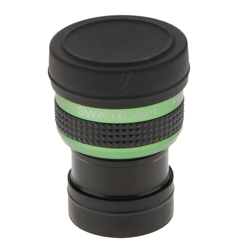 1.25 16mm Super Wide Angle Achromatic Eyepiece SWA 70 Degree for Telescope"