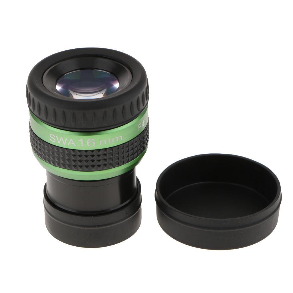 1.25 16mm Super Wide Angle Achromatic Eyepiece SWA 70 Degree for Telescope"