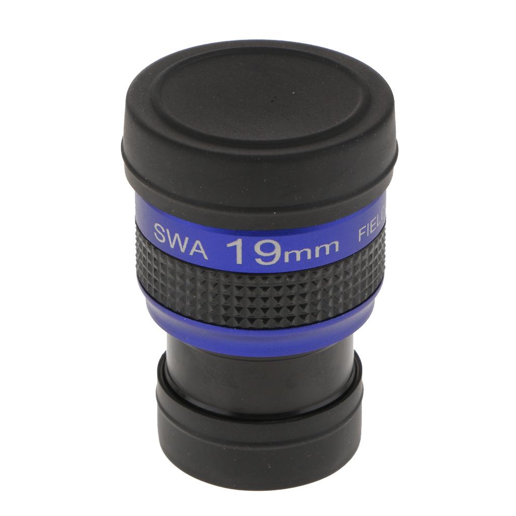 1.25 19mm Super Wide Angle Achromatic Eyepiece SWA 70 Degree for Telescope"