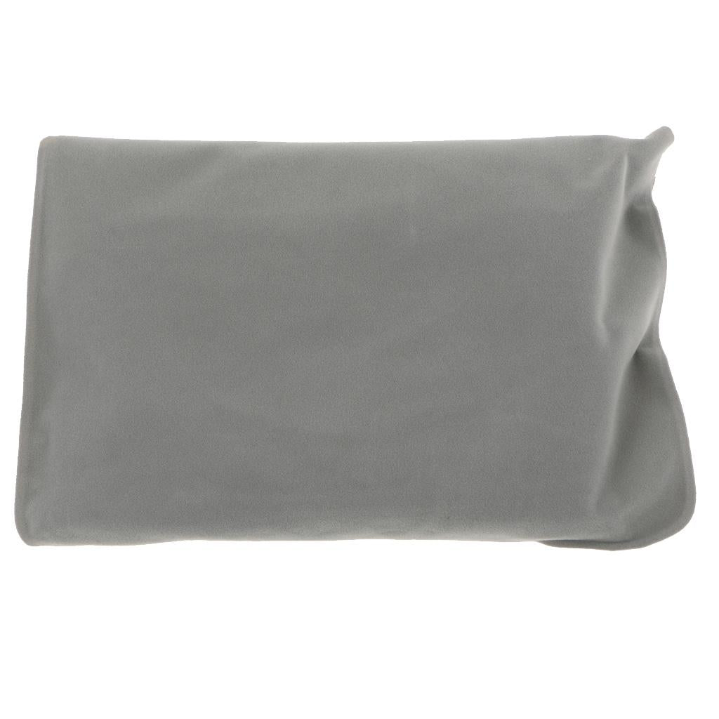 Inflatable U Shaped Neck Pillow Travelling Car Air Head Rest Cushion-Grey