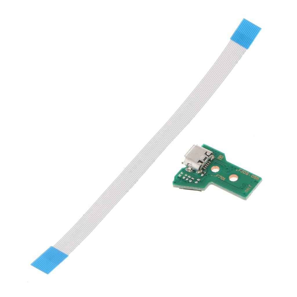 USB Charging Port Socket Board with Flex Ribbon Cable for PS4 Controller JDS-055