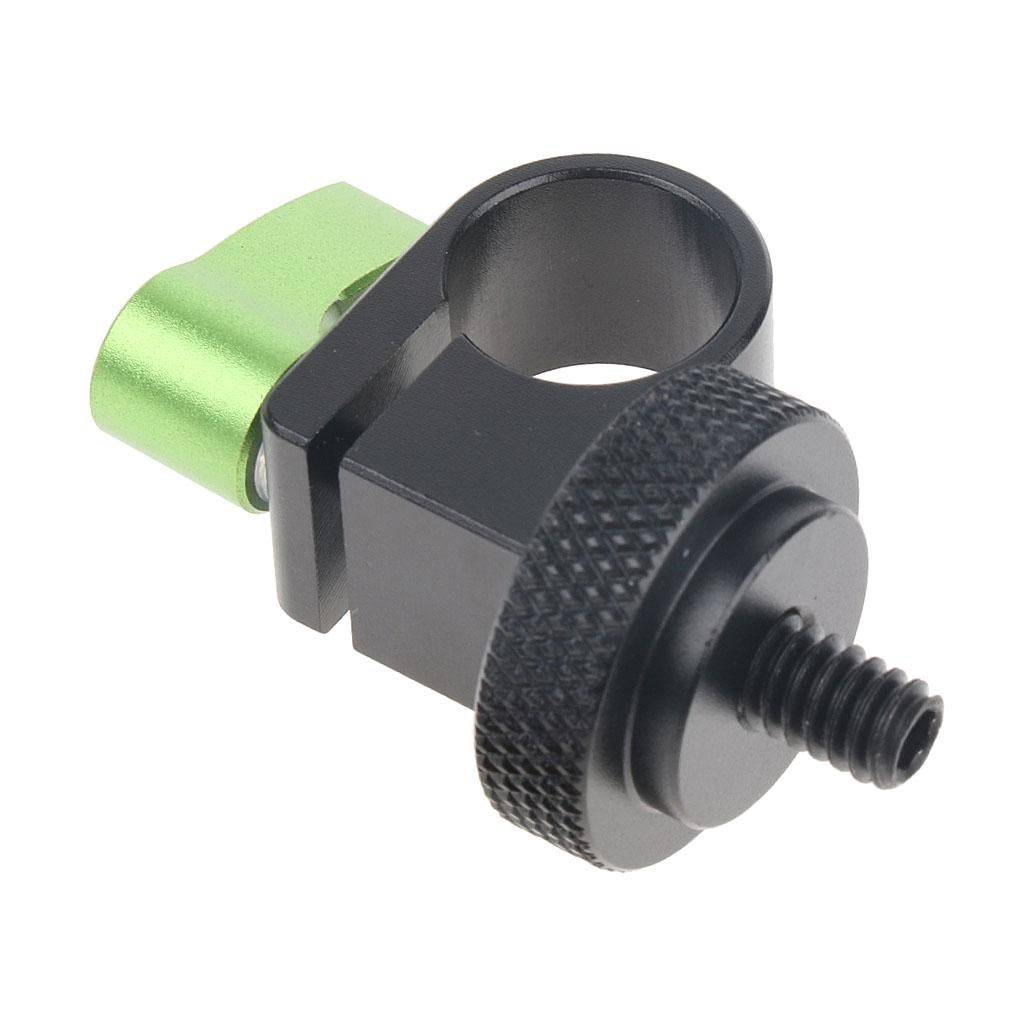 15mm Rail Single Rod Clamp 1/4 Screw for DSLR Camera Shoulder Rig System"