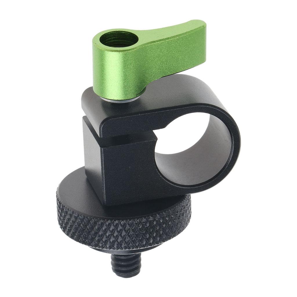 15mm Rail Single Rod Clamp 1/4 Screw for DSLR Camera Shoulder Rig System"