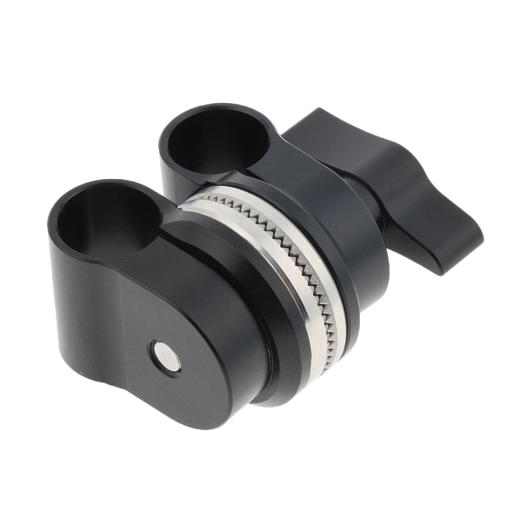 15mm Rail Swivel Rod Clamp for DSLR Camera Shoulder Rig System 360 Degree