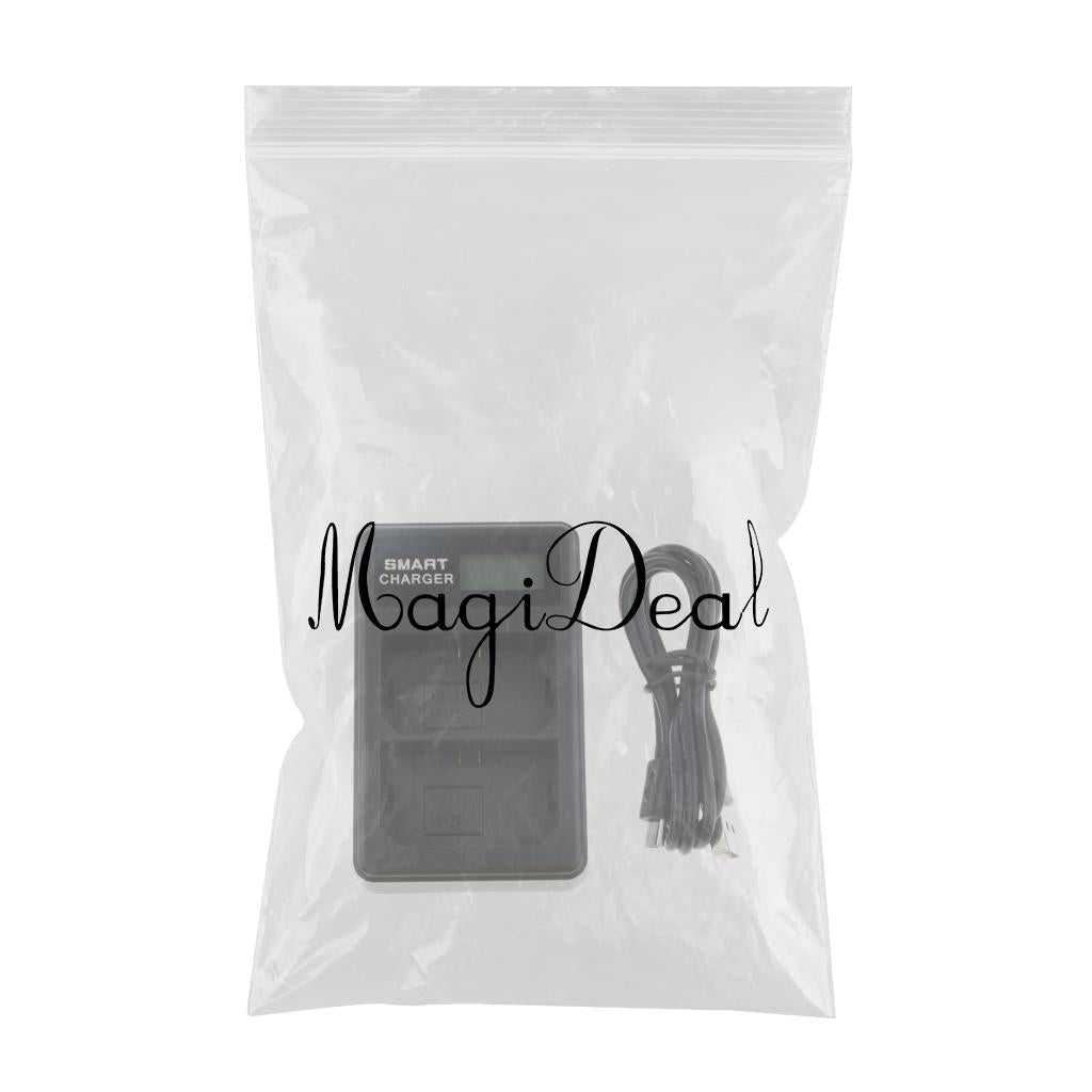 LCD Display USB Dual Port Slot Battery Charger with Cable for Sony NP-FZ100
