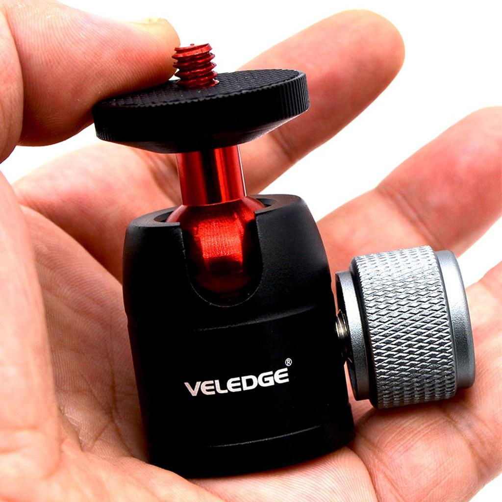VELEDGE VD-M0 360 Degree 1/4 Screw Mini Ball Head Mount for Digital Cameras"