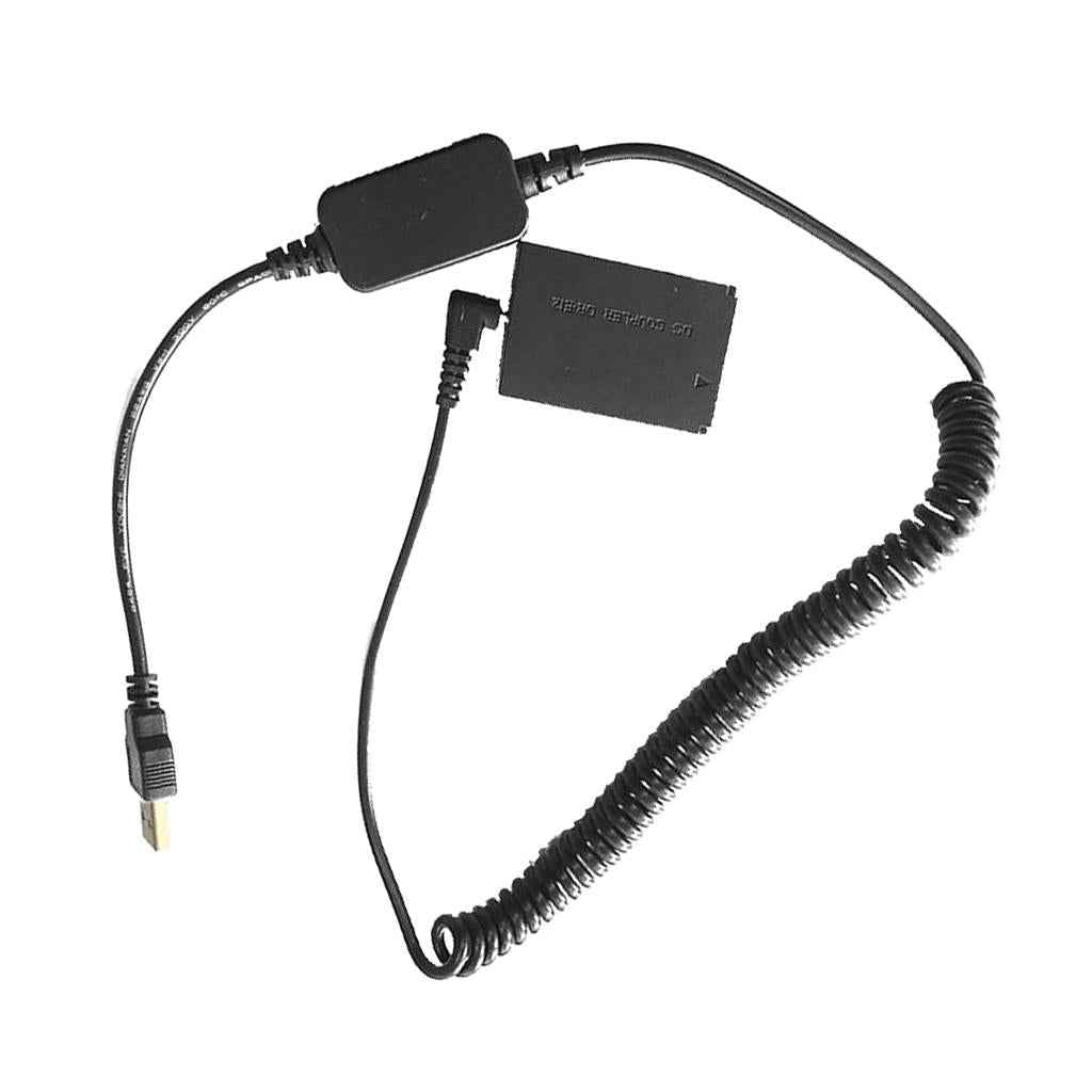 LP-E12 Dummy Battery DR-E12 DC Coupler with D-Tap Cable for Canon EOS M M2 M10