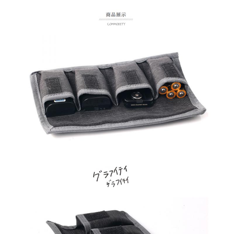 DSLR Battery Case Holder Pouch Storage Bag ( 4 Pocket ) for AA/AAA Battery
