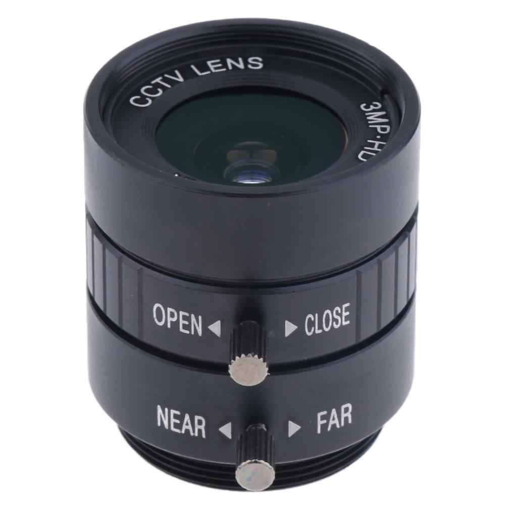 6mm HD 3MP F1.2 Fixed Focus CS Mount Lens for 1/2" CCD CCTV Security Camera
