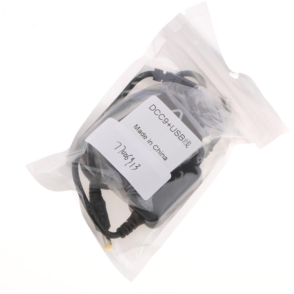 DCC9 DC Coupler Power Adapter+USB 4.0 x 1.7mm Cable for Panasonic GX1 GF2 G3