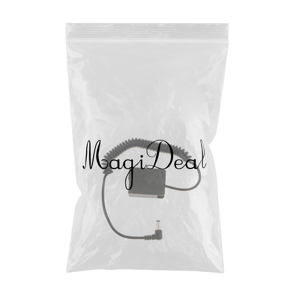 Spiral Coiled Wire 5.5x2.1mm DMW-DCC8 BLC-12 DC Coupler for Panasonic Lumix
