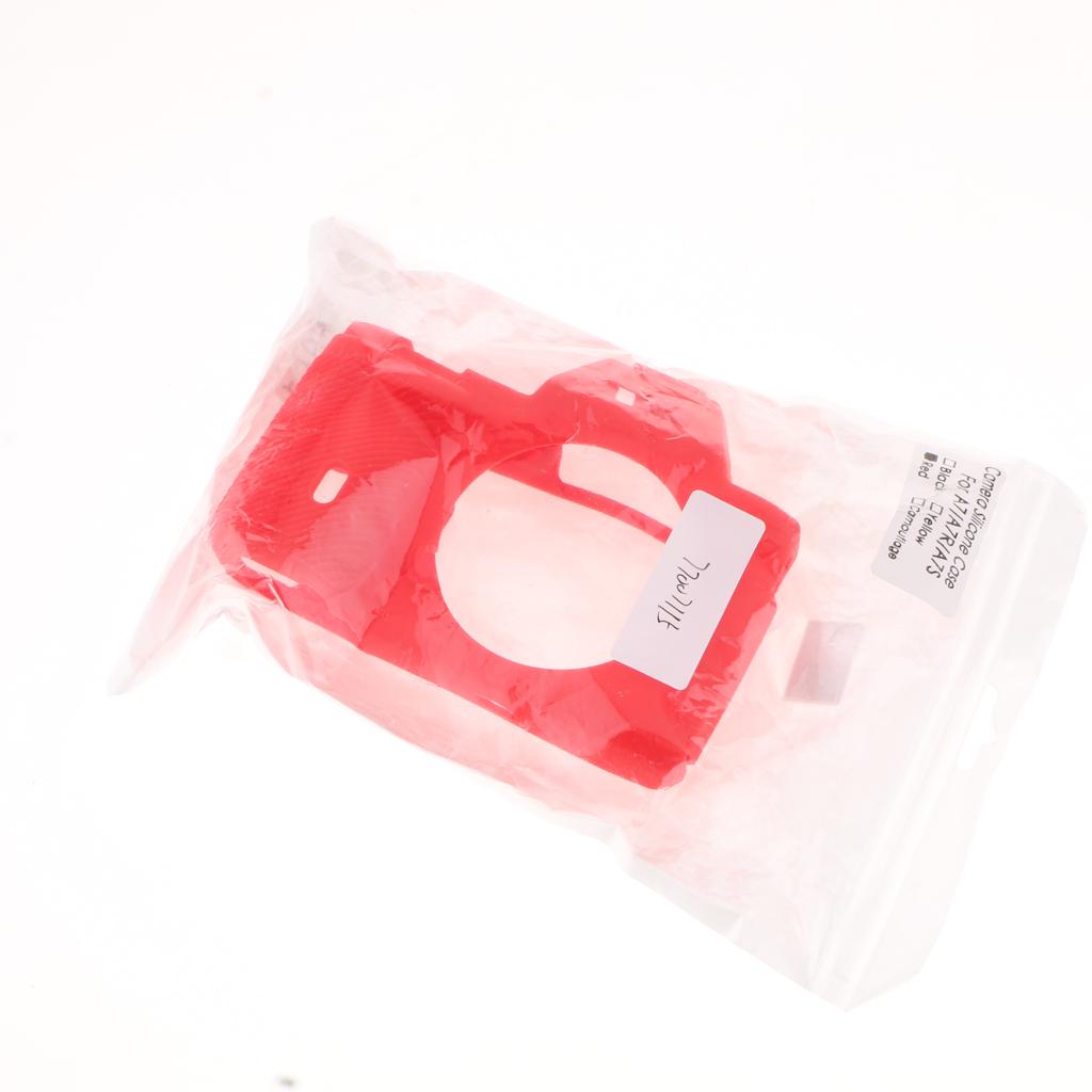 Red Silicone Case Cover Protector Housing Shell for Sony A7 A7R A7S Camera