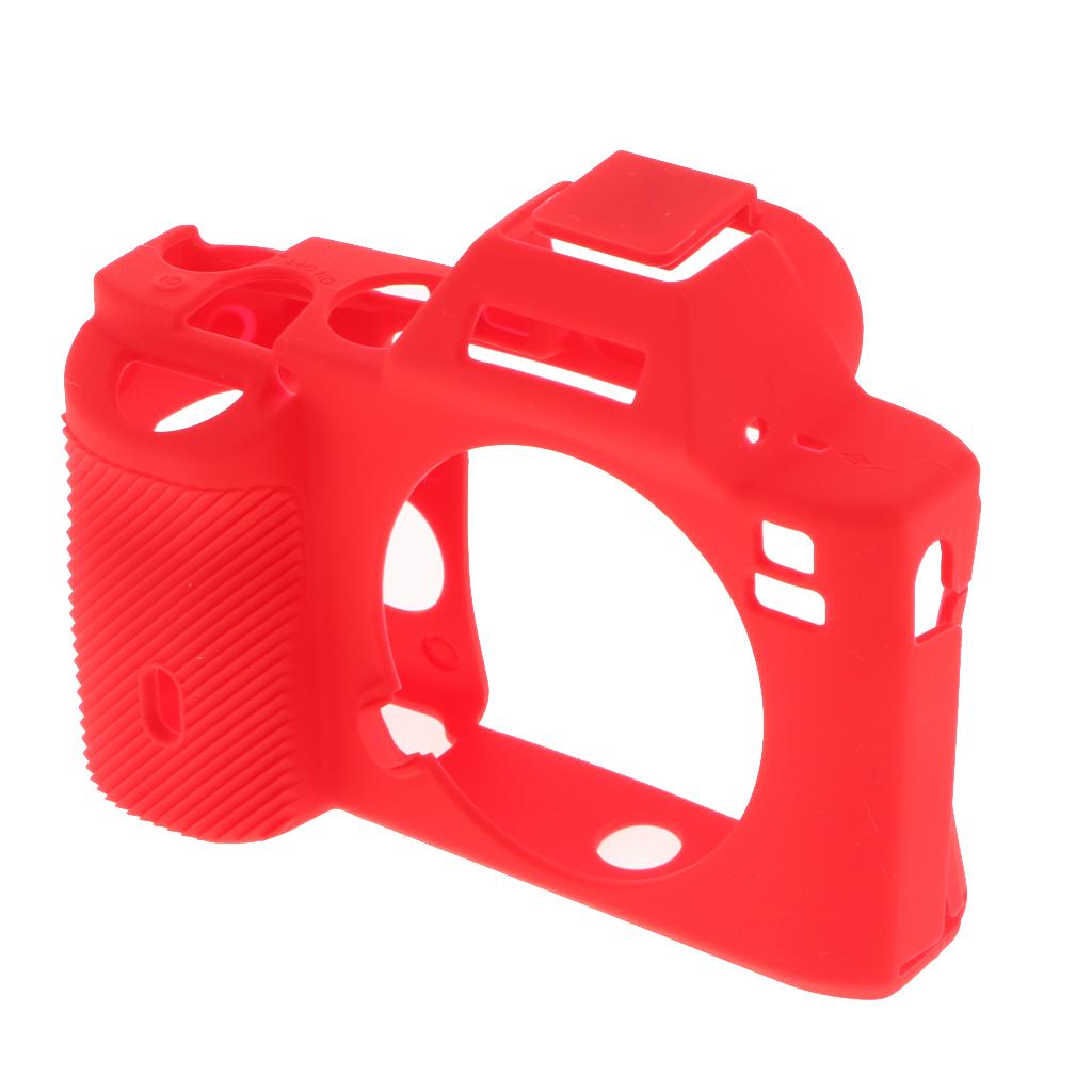 Red Silicone Case Cover Protector Housing Shell for Sony A7 A7R A7S Camera