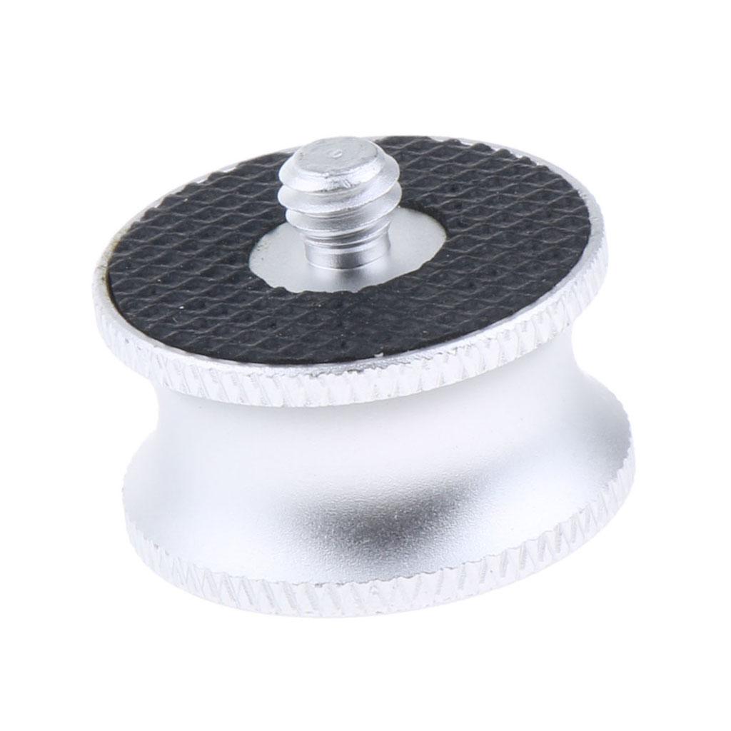 1/4 Male to 3/8" Female Adapter Converter for Tripod Monopod Camera Silver"