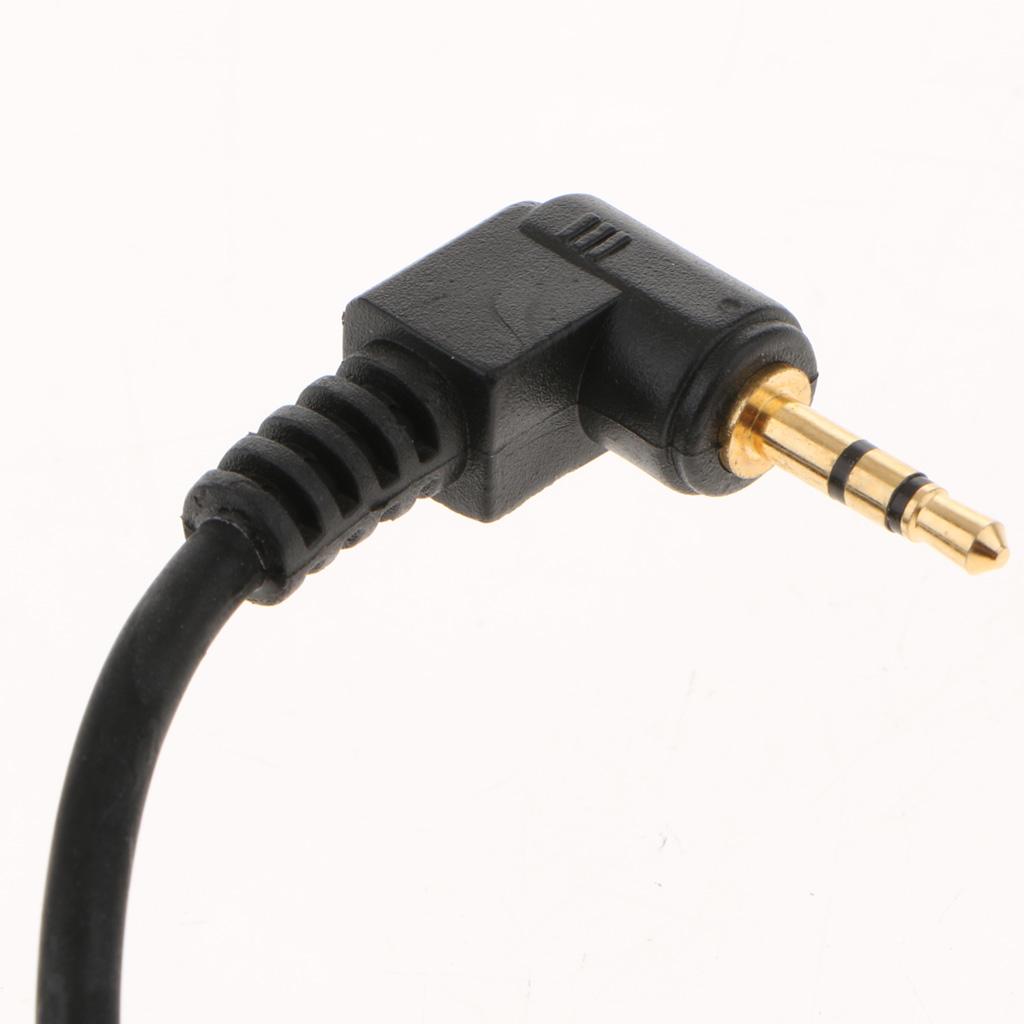 2.5mm to 3.5mm Male Plug Flash PC Sync Cable Cord for 7D 5D II 1D 1DS