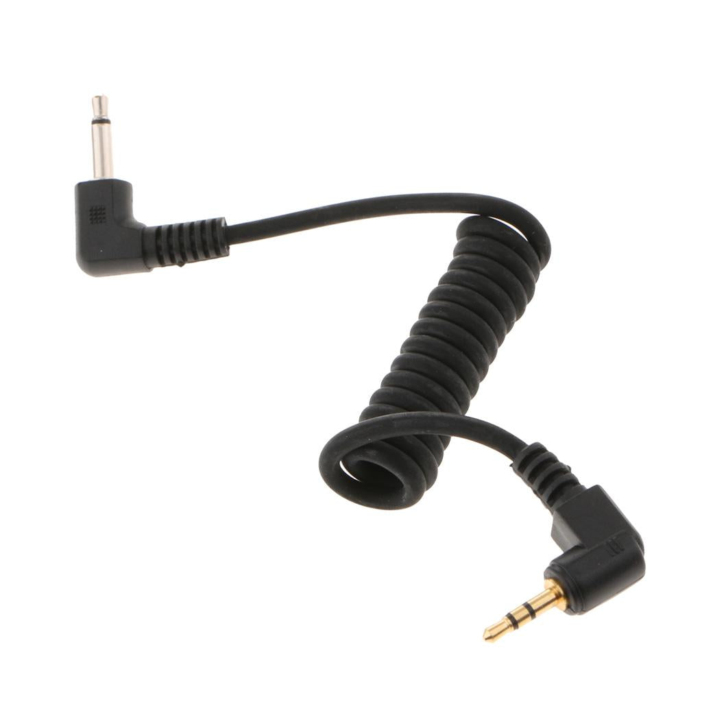2.5mm to 3.5mm Male Plug Flash PC Sync Cable Cord for 7D 5D II 1D 1DS