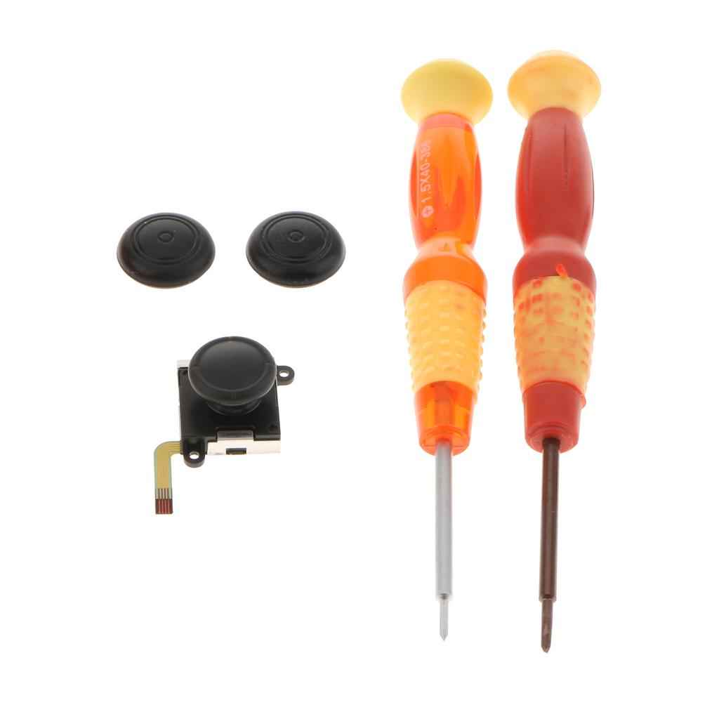 3D Analog Joystick Thumb Stick Sensor + Caps + Screwdriver Kit Repair For Nintendo Switch Controller