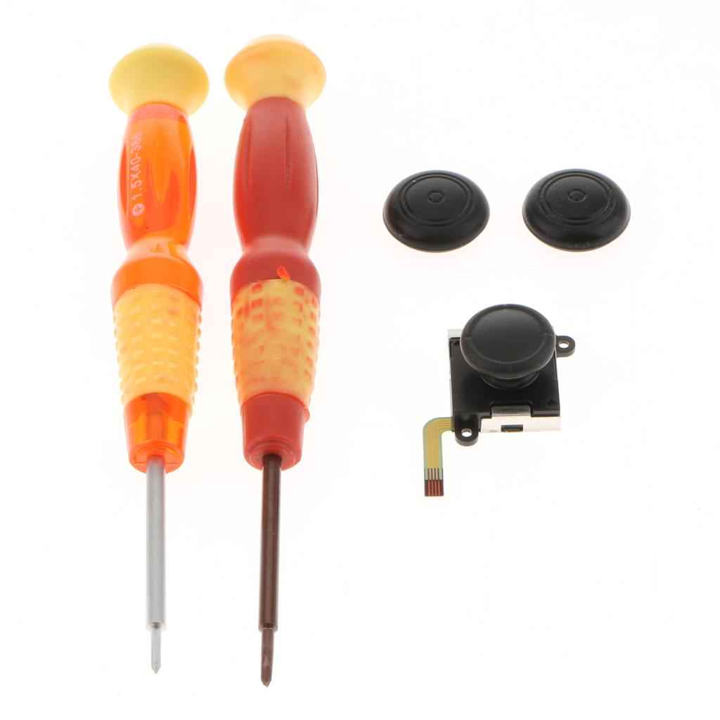 3D Analog Joystick Thumb Stick Sensor + Caps + Screwdriver Kit Repair For Nintendo Switch Controller