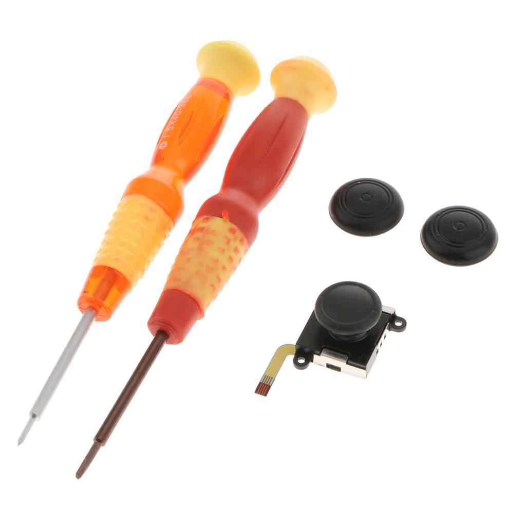 3D Analog Joystick Thumb Stick Sensor + Caps + Screwdriver Kit Repair For Nintendo Switch Controller