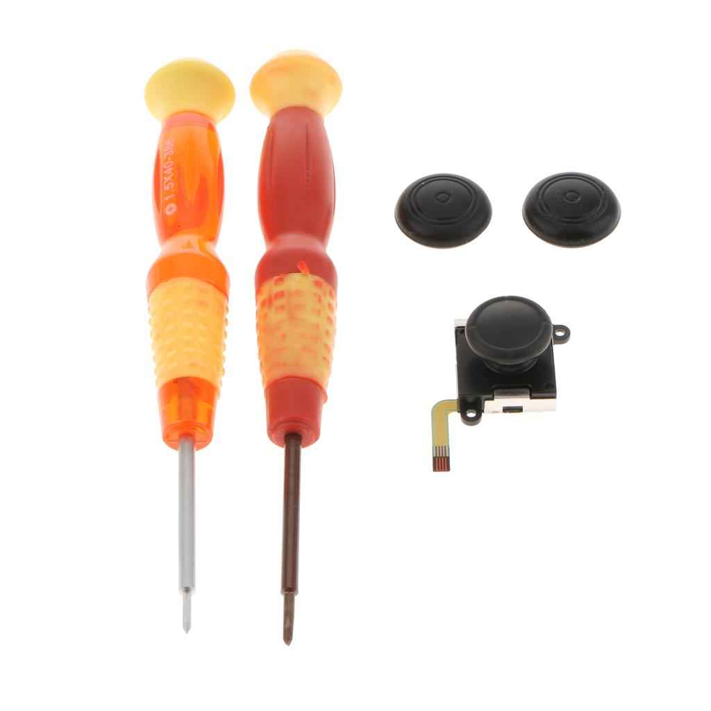 3D Analog Joystick Thumb Stick Sensor + Caps + Screwdriver Kit Repair For Nintendo Switch Controller