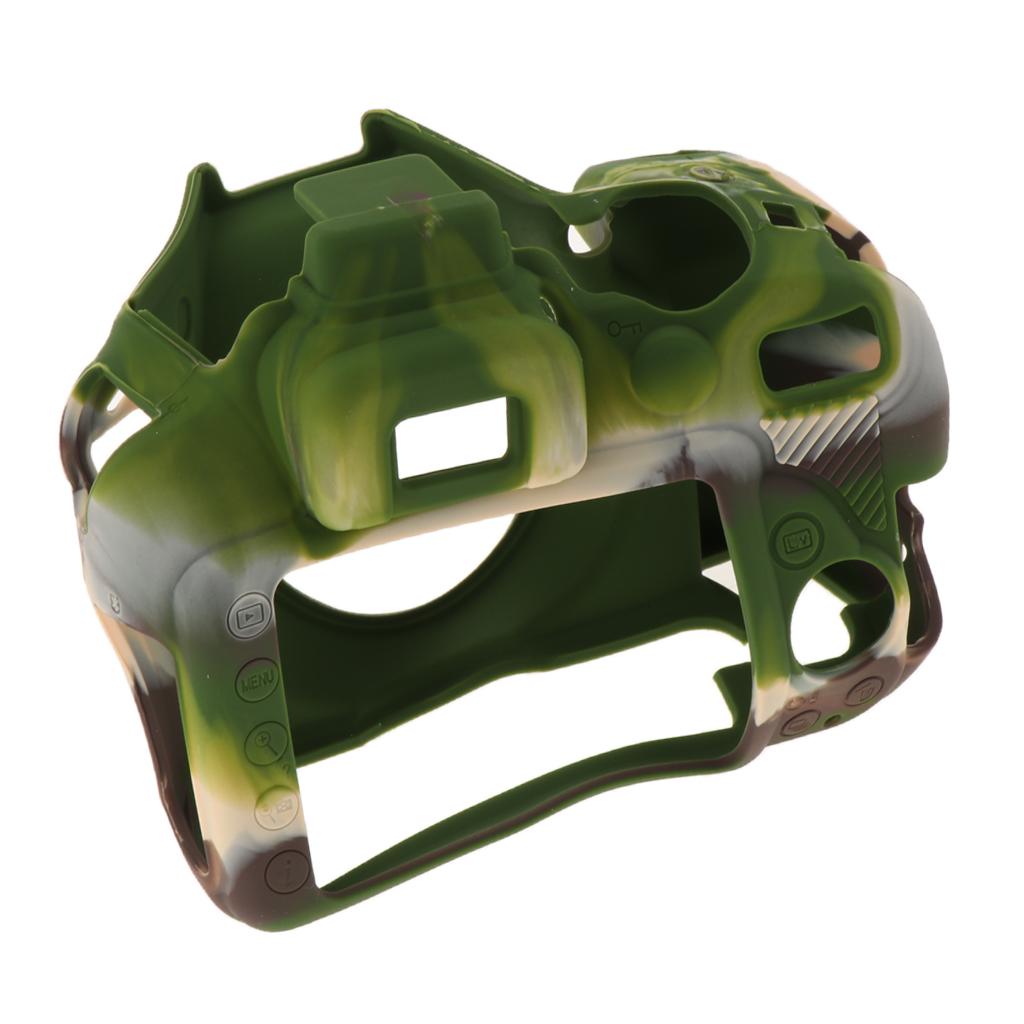 Protective Soft Silicone Case Cover Skin Protector for Nikon D3400 Green