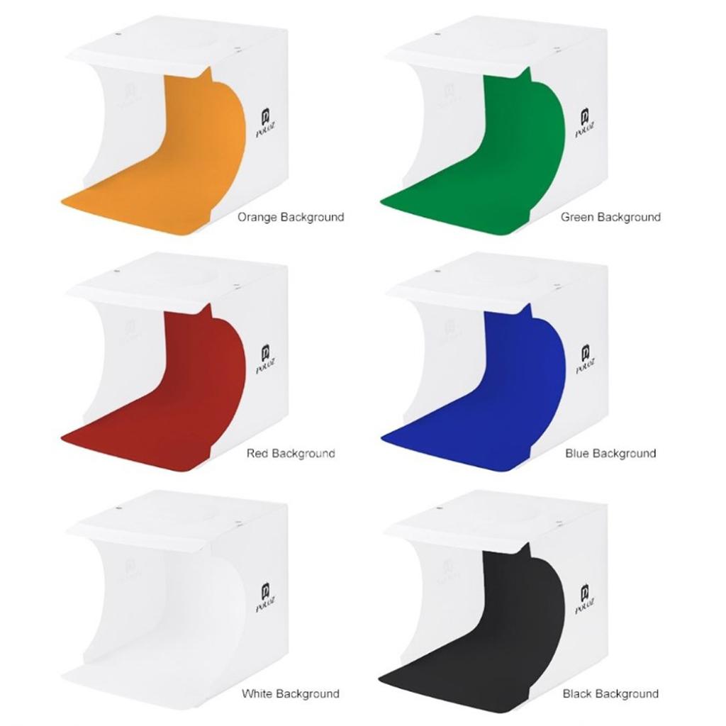 7W Portable Table Photo Studio Box Softbox LED Light Guide Plate Kit 20cm