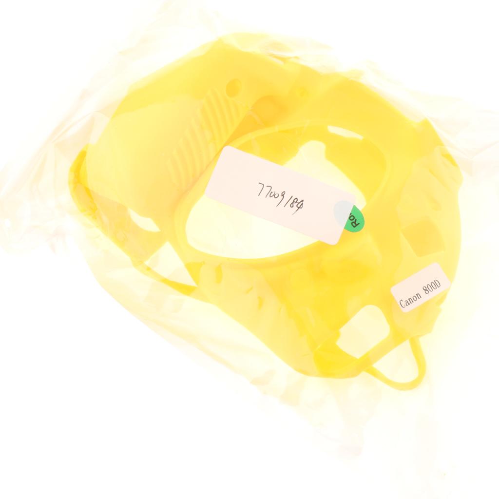 Soft Silicone Camera Protective Case for 800D Camera Yellow