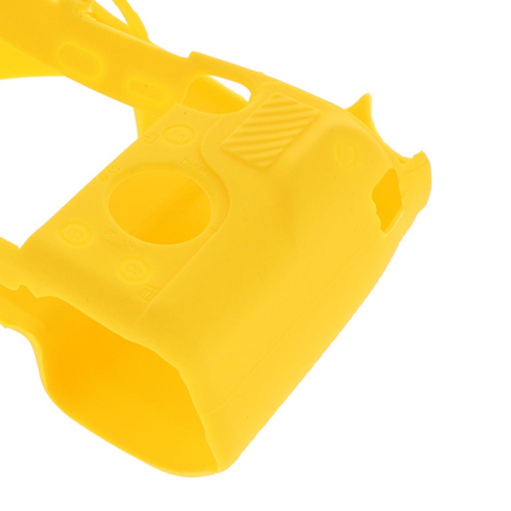 Silicone Camera Case Full Body Protective Cover for Sony A6000 Yellow