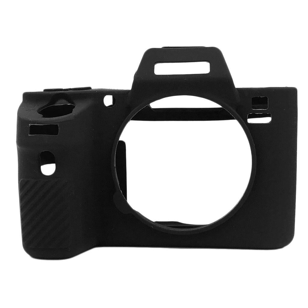 Silicone Skin Case Camera Cover Protector for Sony A6500 Black