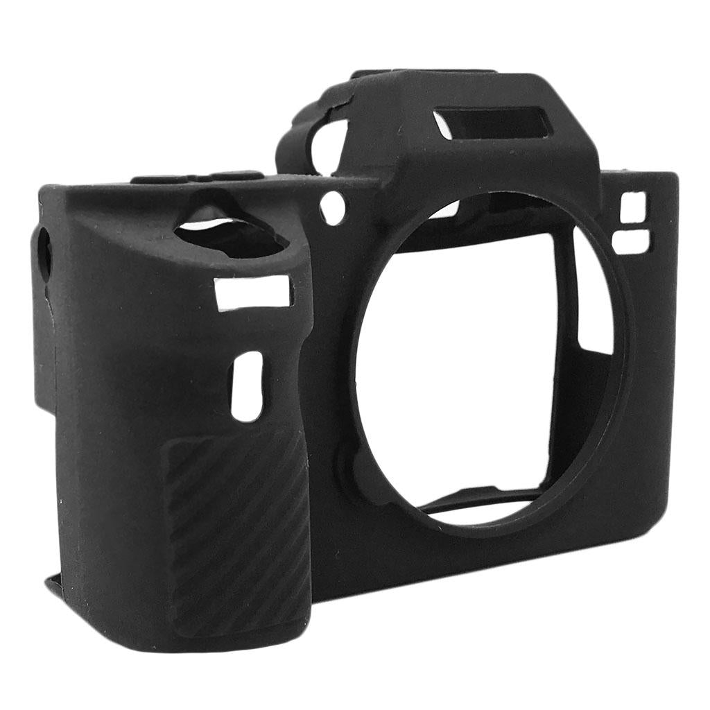 Silicone Skin Case Camera Cover Protector for Sony A6500 Black