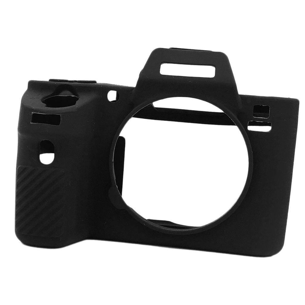 Silicone Skin Case Camera Cover Protector for Sony A6500 Black