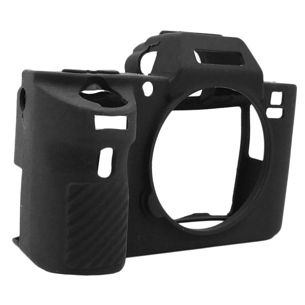 Silicone Skin Case Camera Cover Protector for Sony A6500 Black