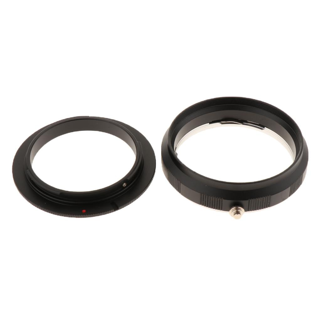Reverse Macro Adapter + 58mm Rear Lens Filter Ring For EF Mount