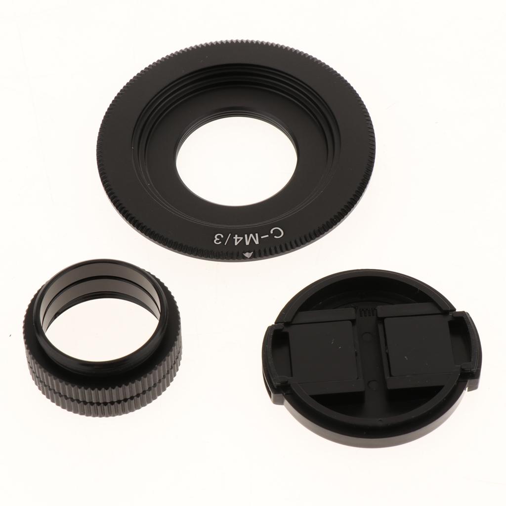 35mm F1.6 APS-C C Mount CCTV Lens with Adapter for Olympus Micro 4/3 Cameras
