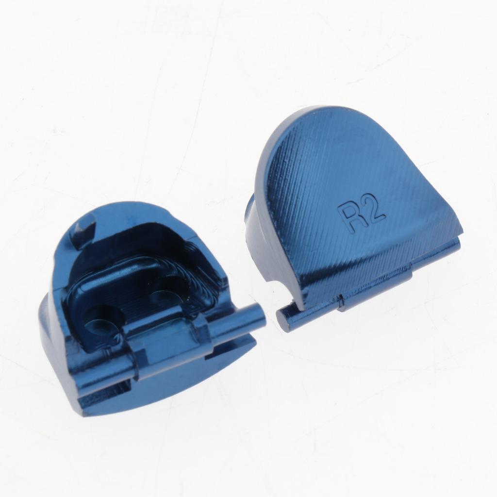 Aluminum L1 R1 L2 R2 Trigger Buttons for Sony PS4 Controllers Light Blue