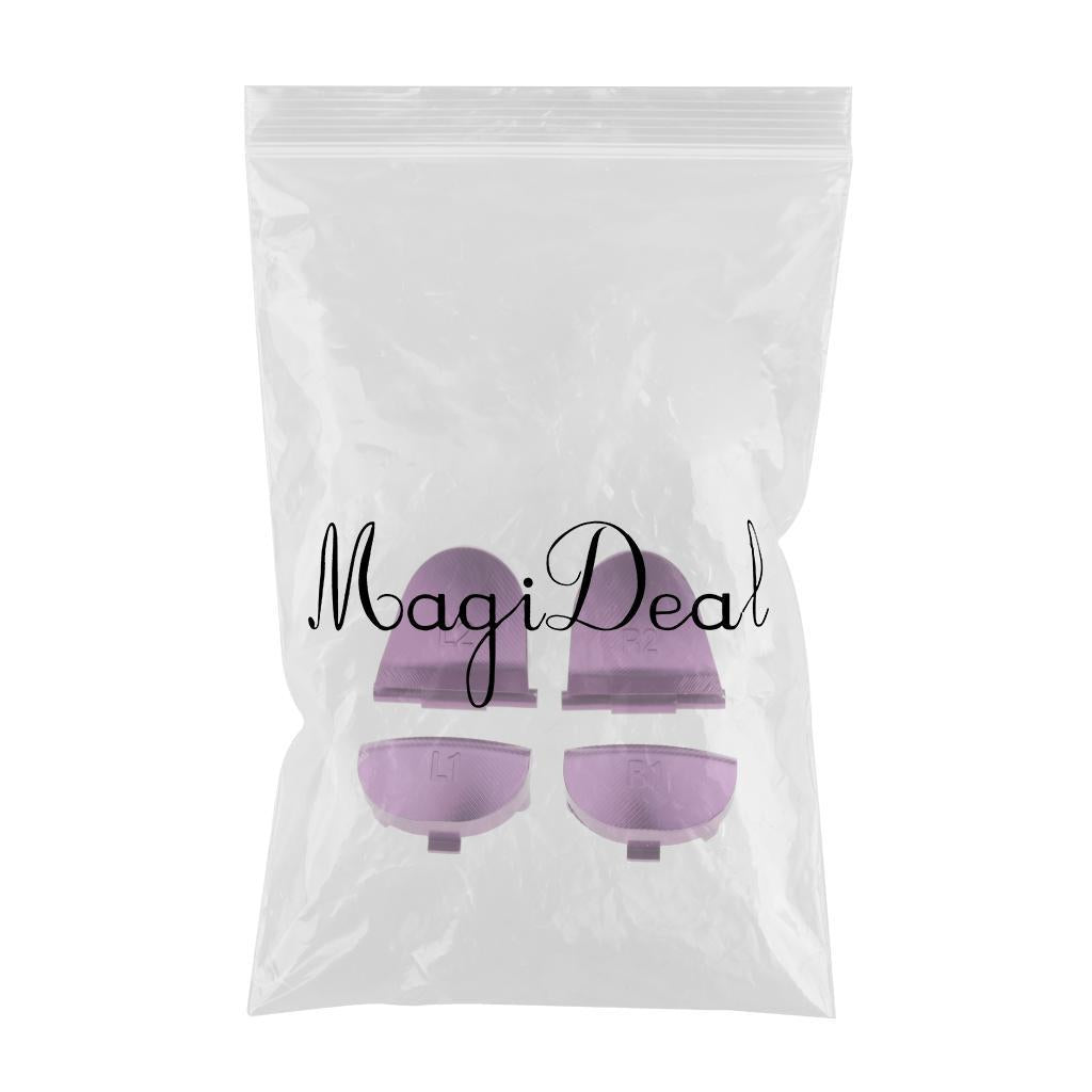 Aluminum L1 R1 L2 R2 Trigger Buttons for Sony PS4 Controllers Purple
