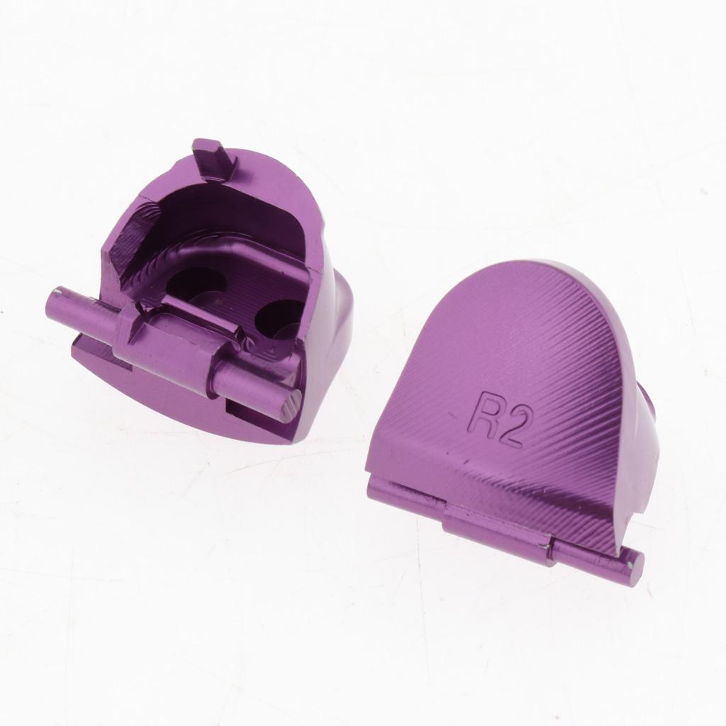 Aluminum L1 R1 L2 R2 Trigger Buttons for Sony PS4 Controllers Purple