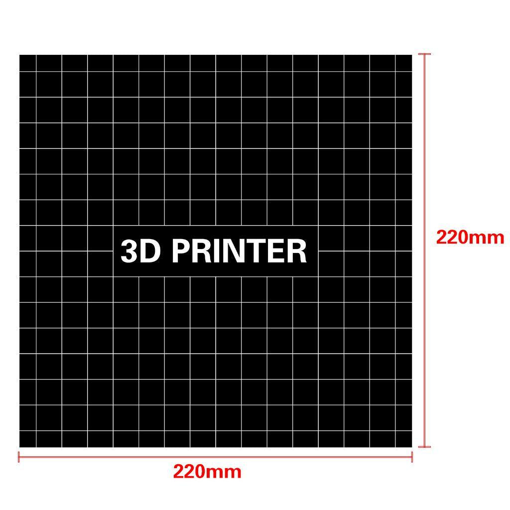 220mm 3D Printer Spring Steel Sheet Heat Bed Platform+Sticker for Anet A8 A6