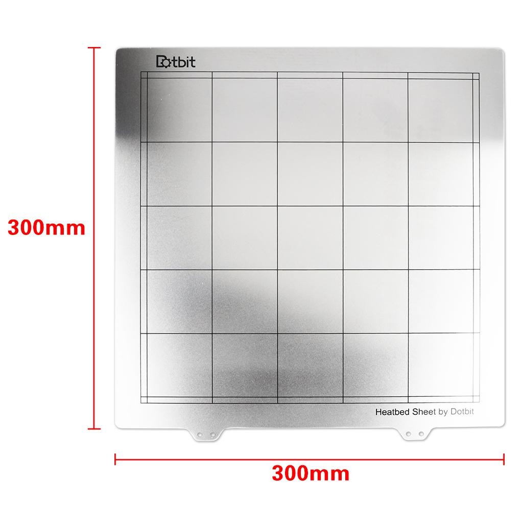 300mm 3D Printer Spring Steel Sheet Heat Bed Platform+Sticker for Anet A8 A6