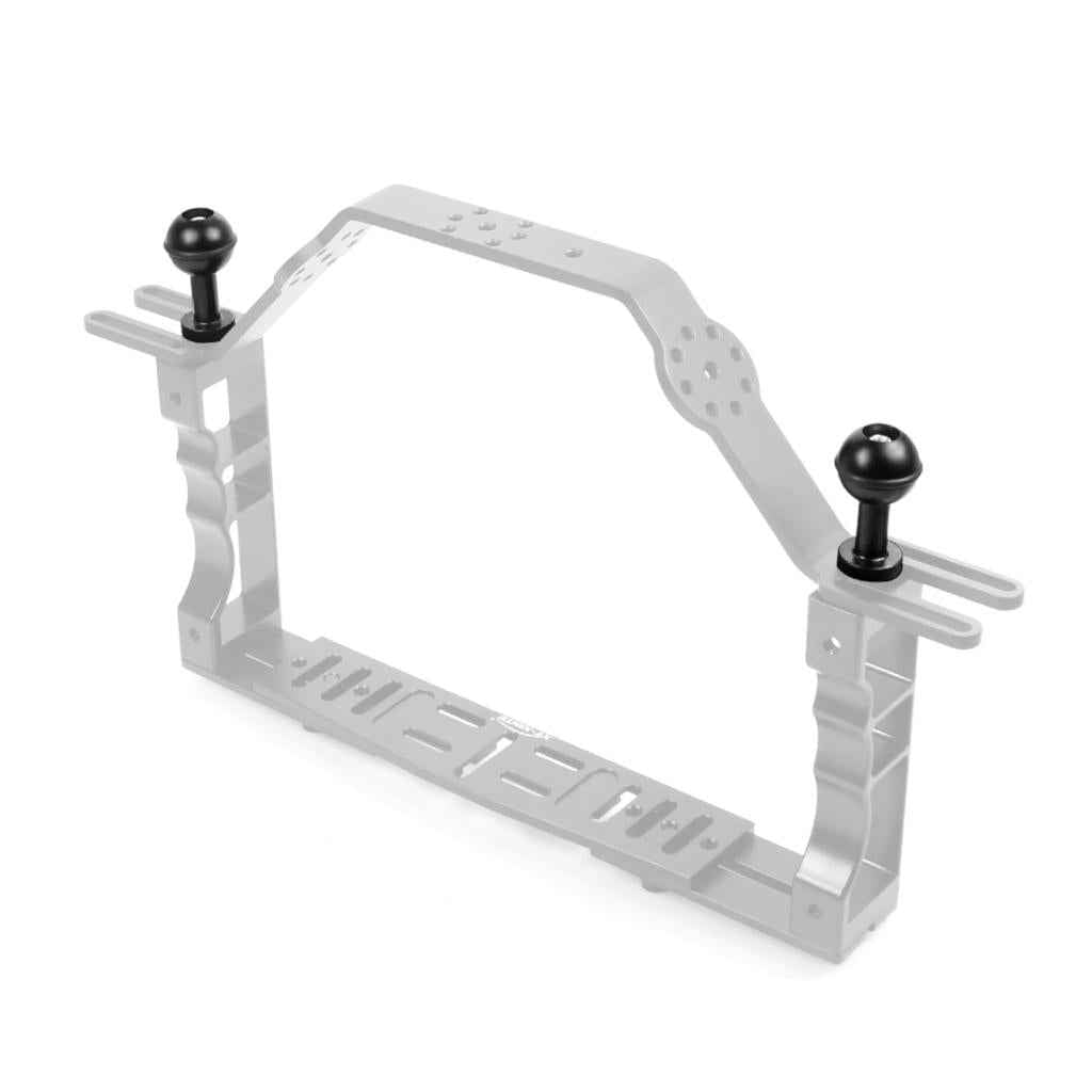 Aluminum 1 Inch Ball Head Diving Photography Bracket 1/4" Screw for Gopro