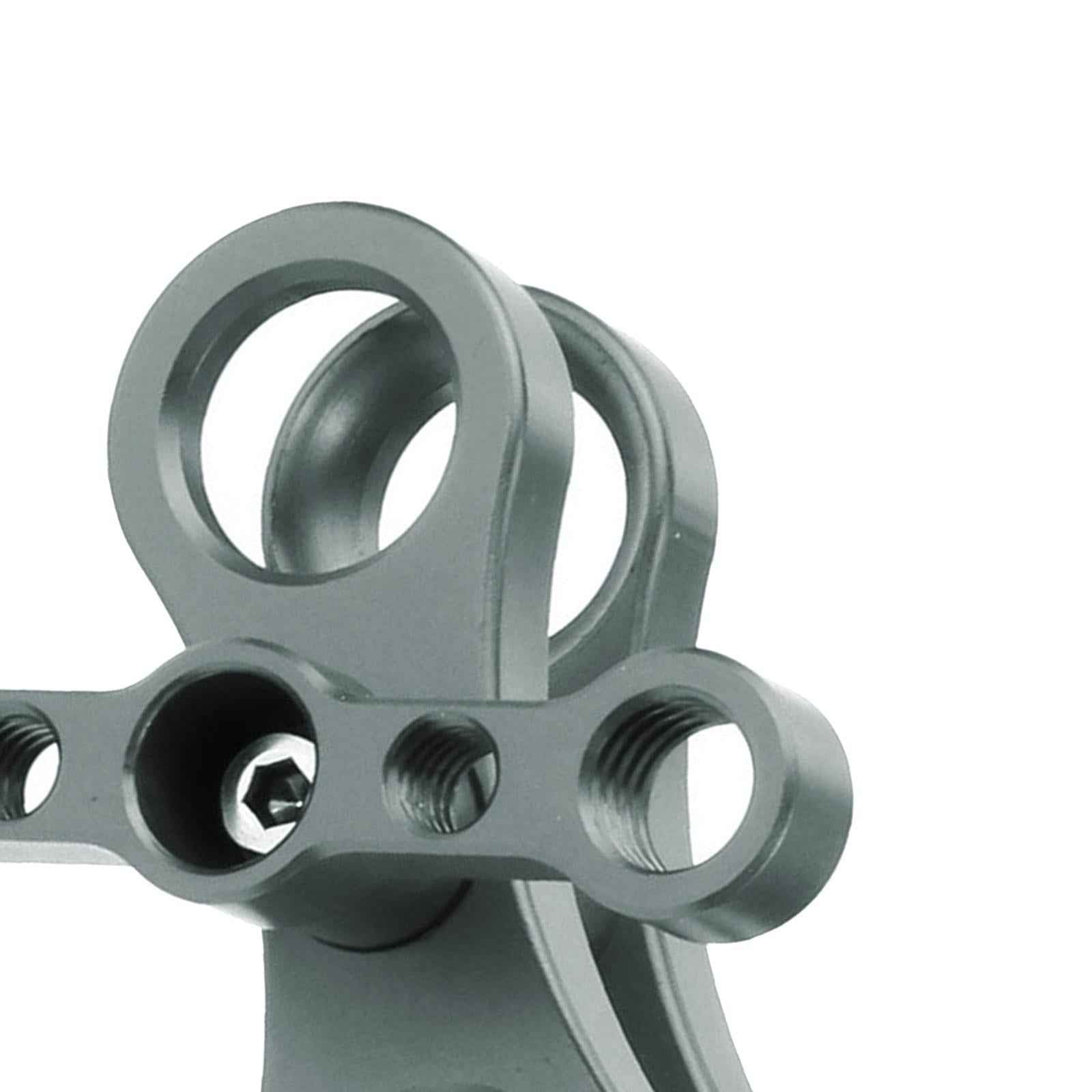 Aluminum Standard 1" Ball Clamp for Underwater Diving Light Arm System gray