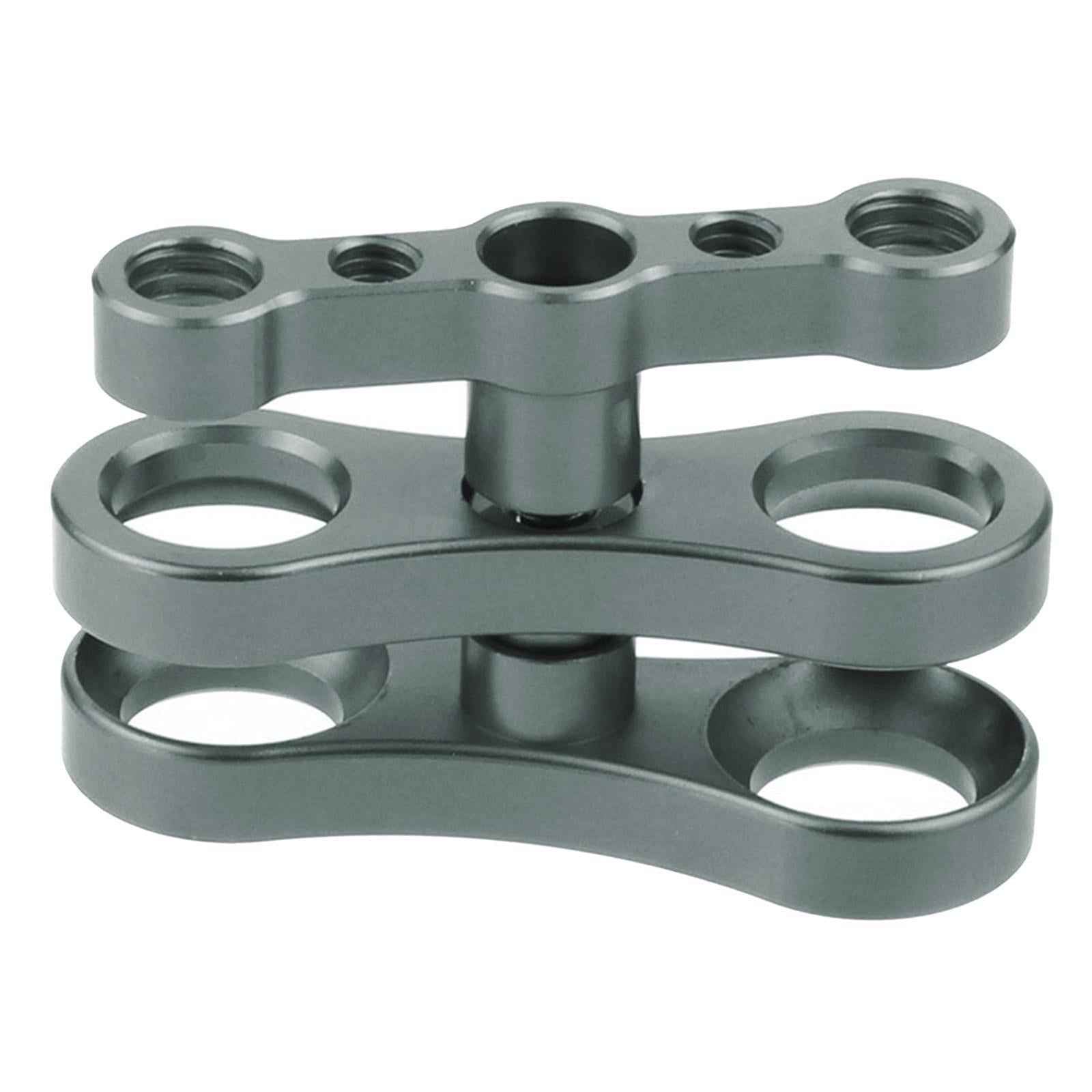 Aluminum Standard 1" Ball Clamp for Underwater Diving Light Arm System gray