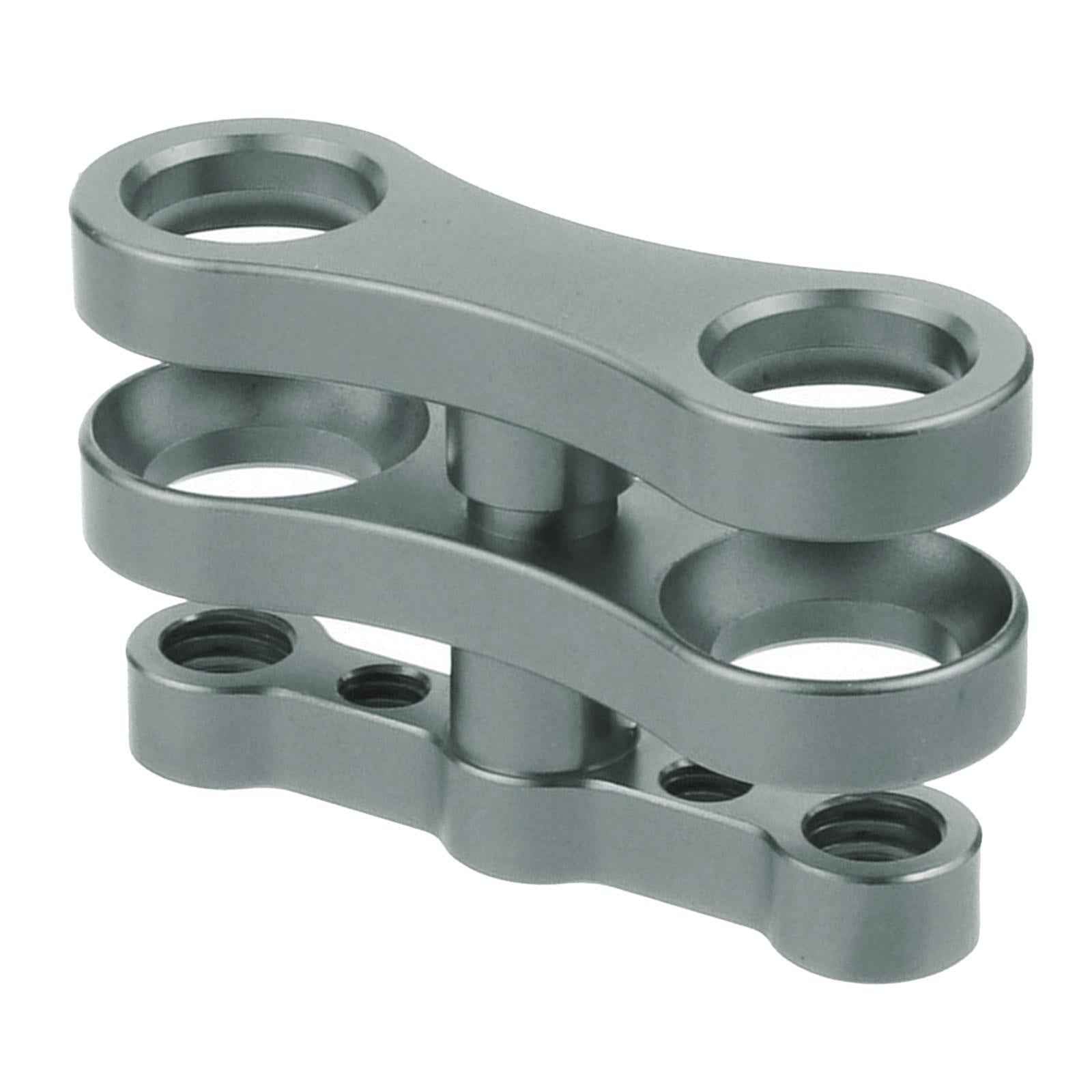 Aluminum Standard 1" Ball Clamp for Underwater Diving Light Arm System gray