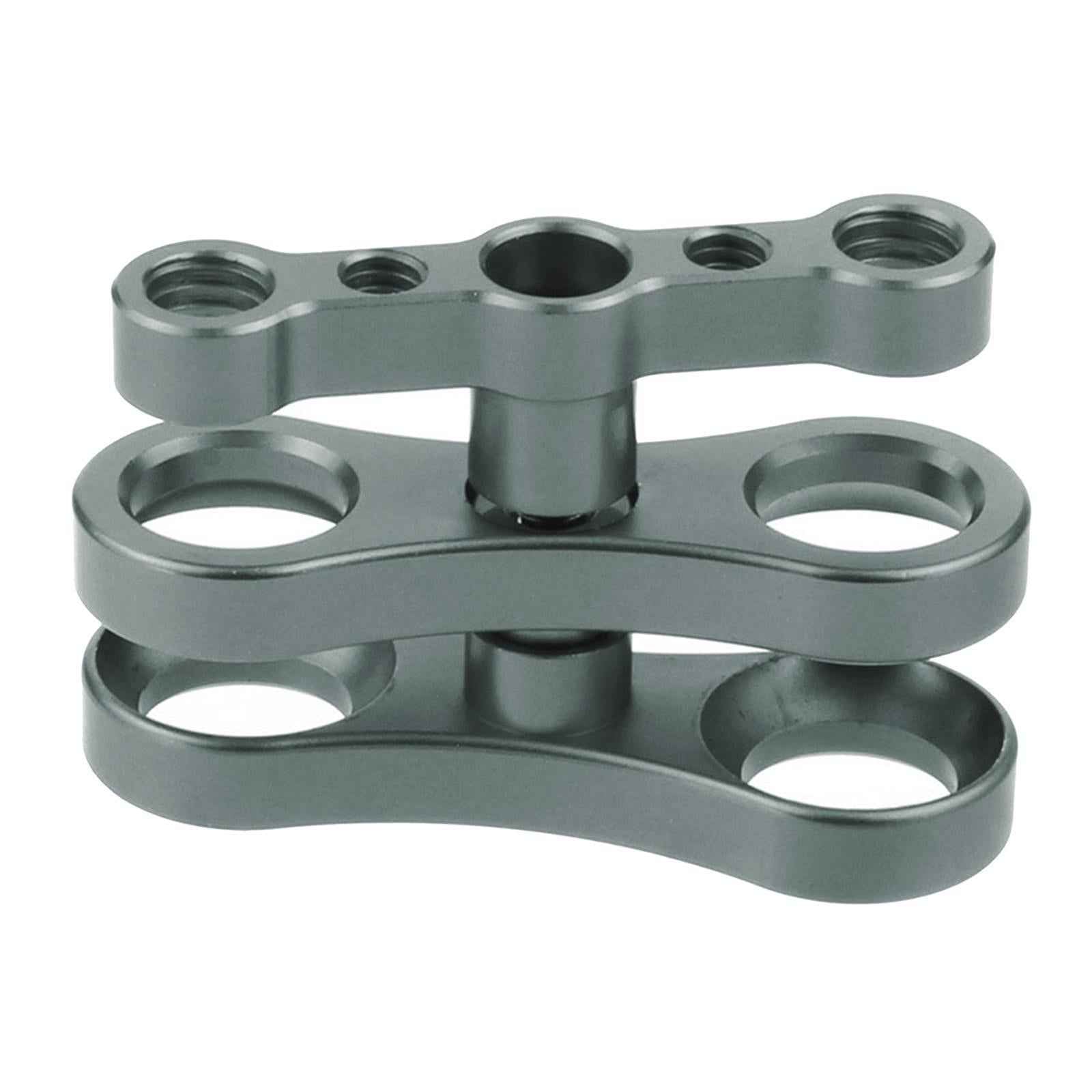 Aluminum Standard 1" Ball Clamp for Underwater Diving Light Arm System gray