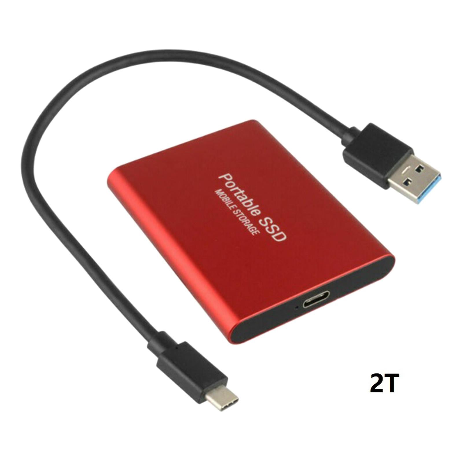 Metal 2.5 USB 3.1 Gen-1 SSD External Storage Up to 1050 MB/s red 2TB